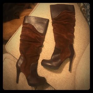 Jessica Simpson Brown Leather/Suede Boots